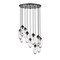 Z-Lite Arden Chandelier, 11-Light, 24 In.W x 12 In.H, Matte Black/Clear 651P-11R-MB - alternate 3